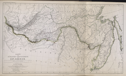 Карта южной части Восточной Сибири (1859)